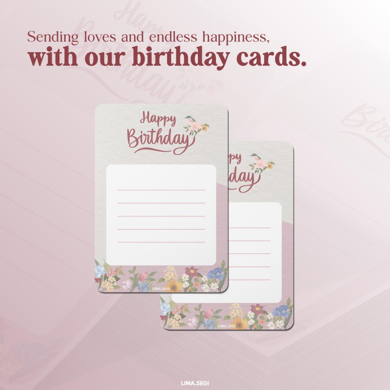 Birthday and Best of Luck Wish Card